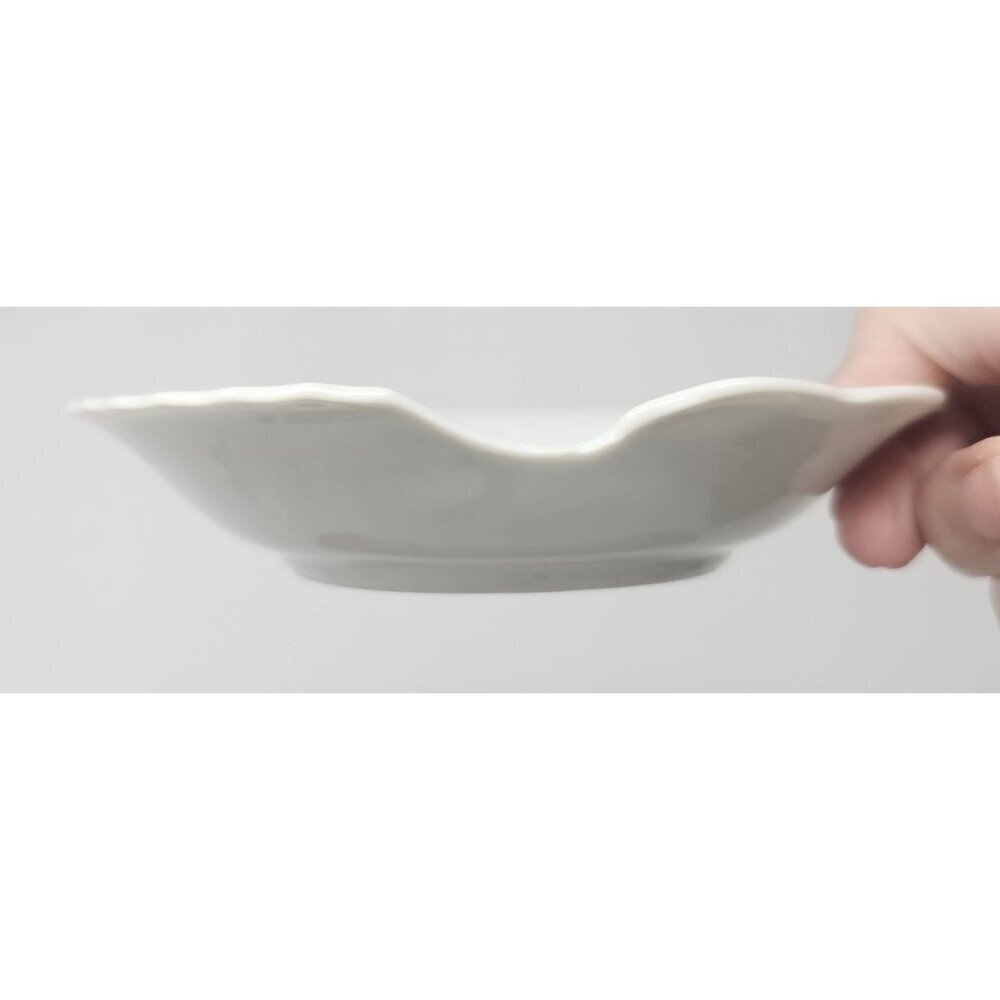 Vtg Takahashi Dew Hand Decorated Seashell Butterflies Flowers Trinket Soap Dish - Picture 9 of 12